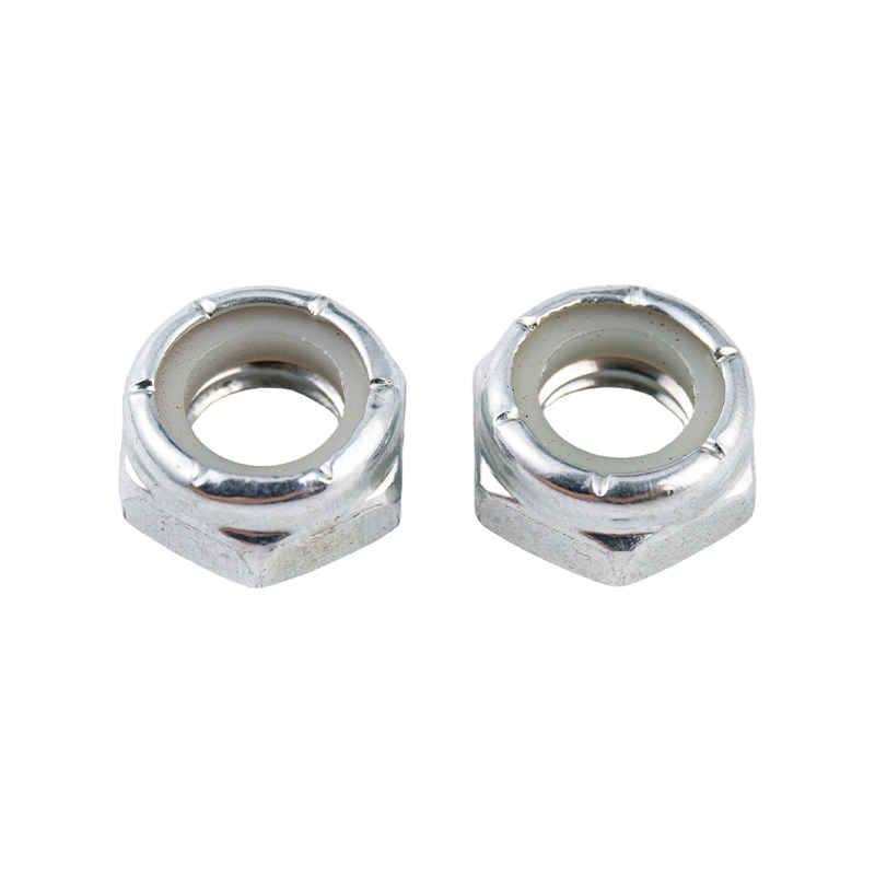 Écrou hexagonal de verrouillage autobloquant en nylon et acier au carbone, anti-desserrage et antidérapant