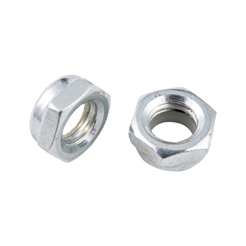 Écrou hexagonal de verrouillage autobloquant en nylon et acier au carbone, anti-desserrage et antidérapant