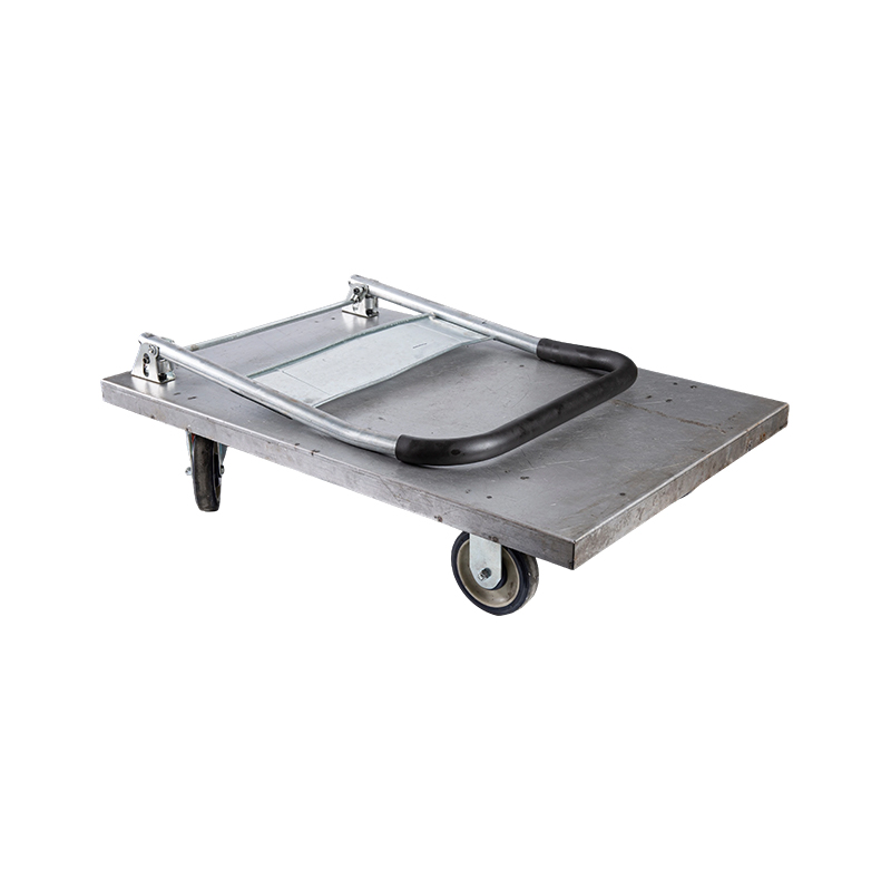 Chariot en acier robuste, chariot de chargement, transporteur, chariot à plat domestique, remorque portable, petit chariot pliable, chariot tiré à la main