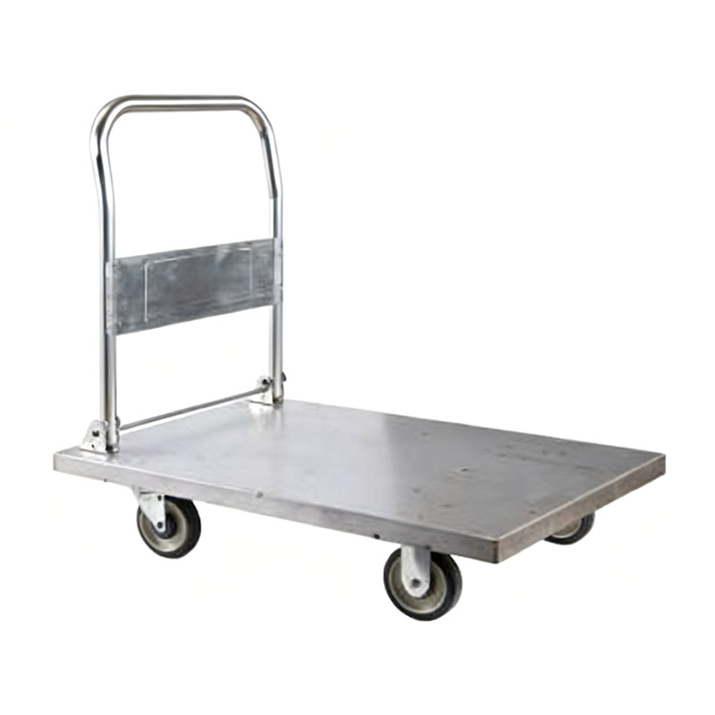Chariot en acier robuste, chariot de chargement, transporteur, chariot à plat domestique, remorque portable, petit chariot pliable, chariot tiré à la main