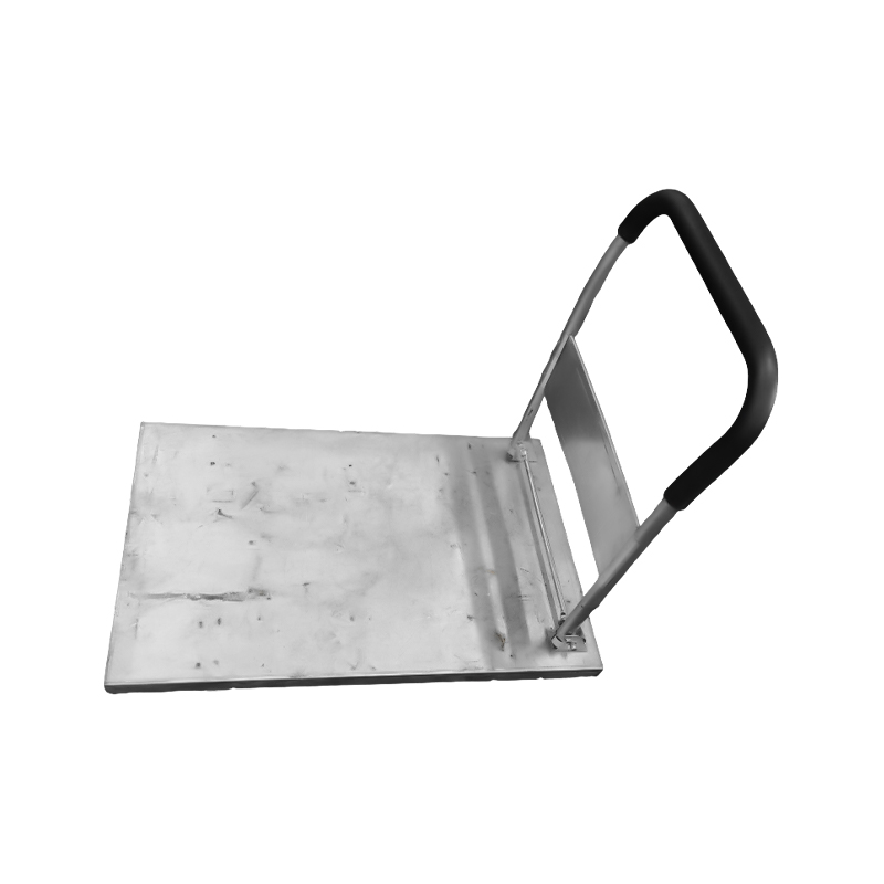 Chariot à main en plaque d'acier robuste, camion à main de fret, chariot à plat Portable pliable, tiré à la main, remorque à plat à usage domestique